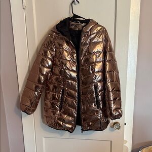 Metallic Puffer Jacket